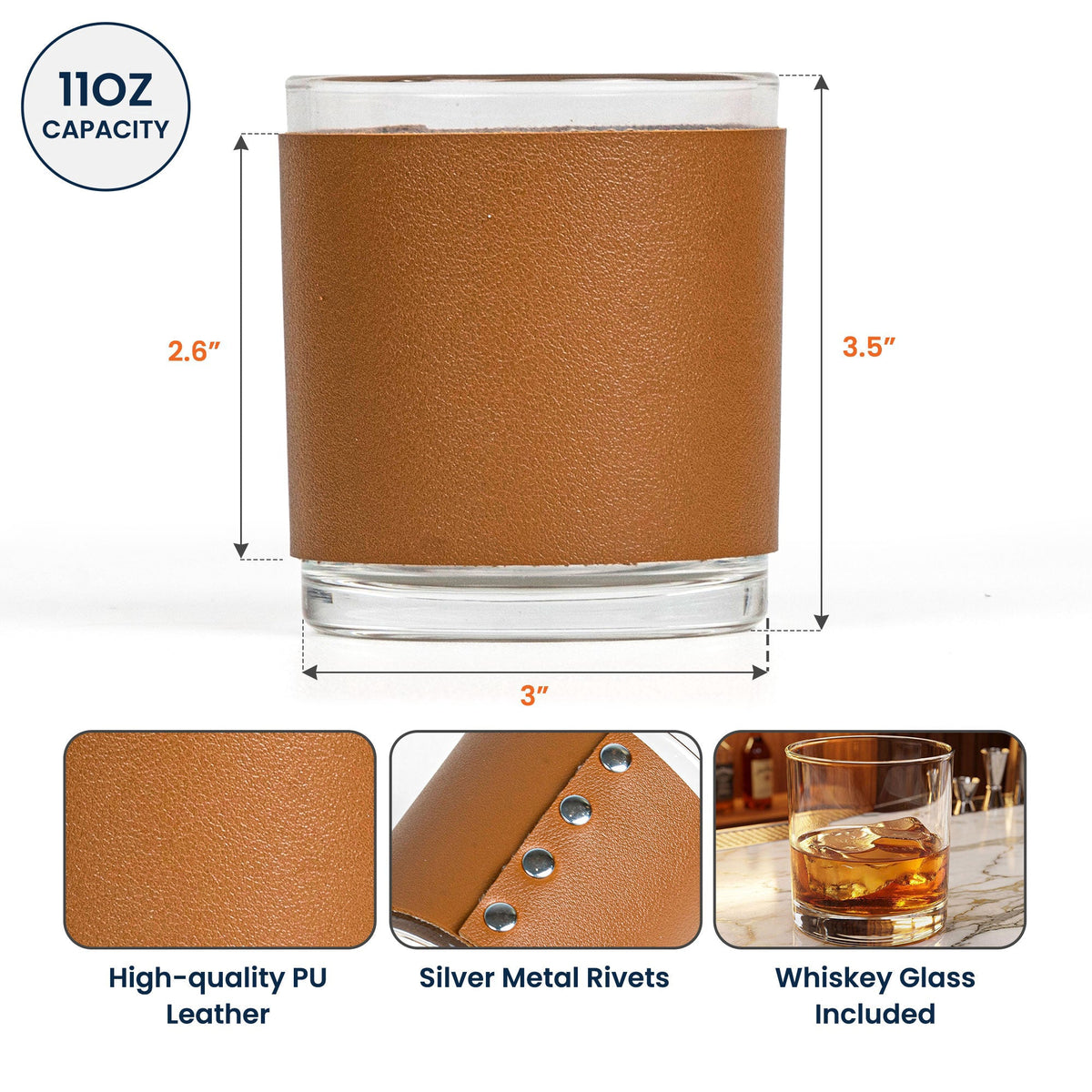 Vintage Monogram - Personalized Whiskey Glass