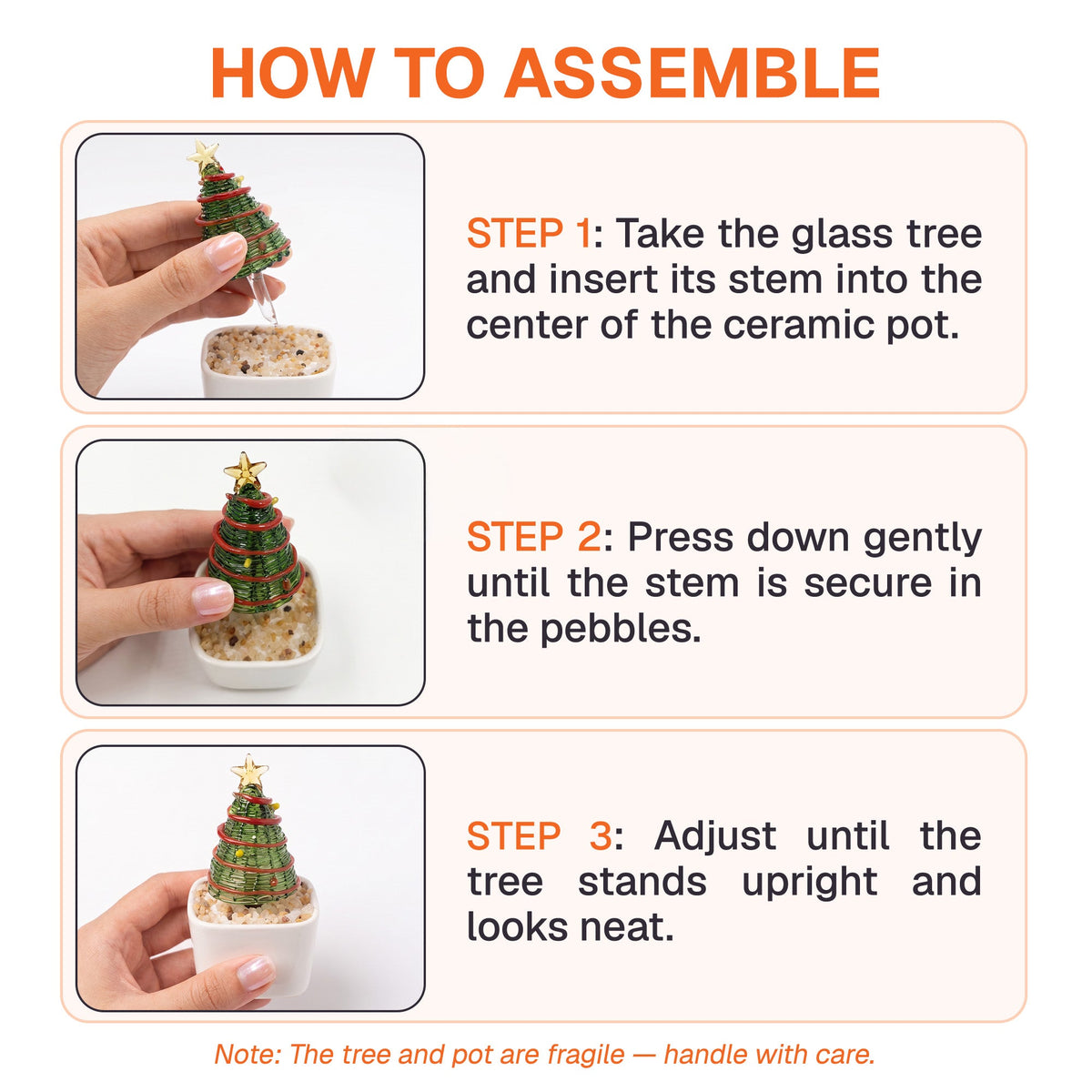 Thank You For Helping Me Grow Glass Christmas Tree - Personalized Plant Pot