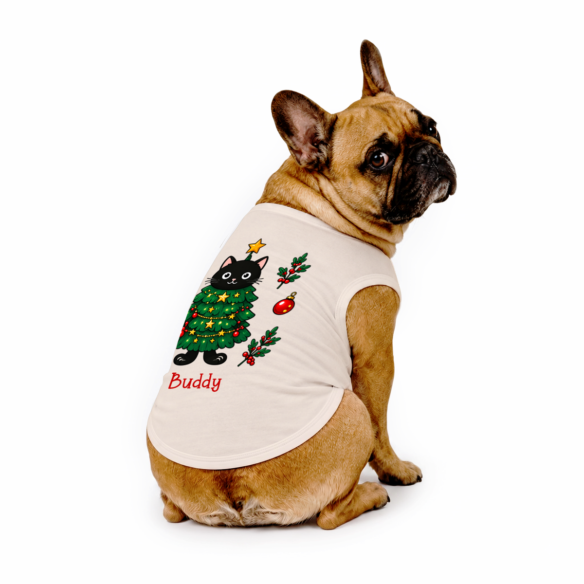 Personalized Black Cat Christmas Tree Family Matching Christmas Pajamas With Pet