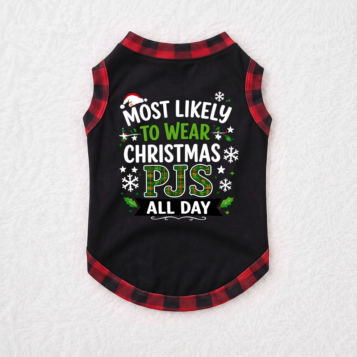 Funny Most Likely Christmas Saying Family Christmas Pajamas With Pet