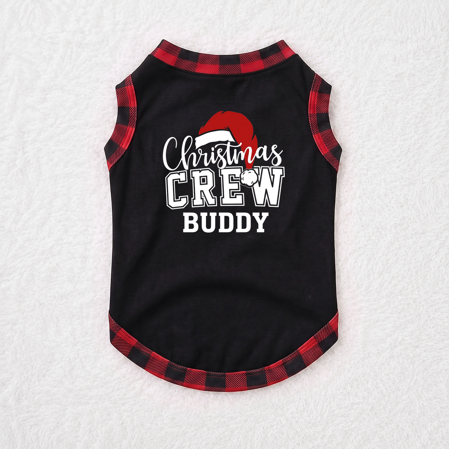 Festive Custom Name Christmas Crew Family Matching Pajamas With Pet
