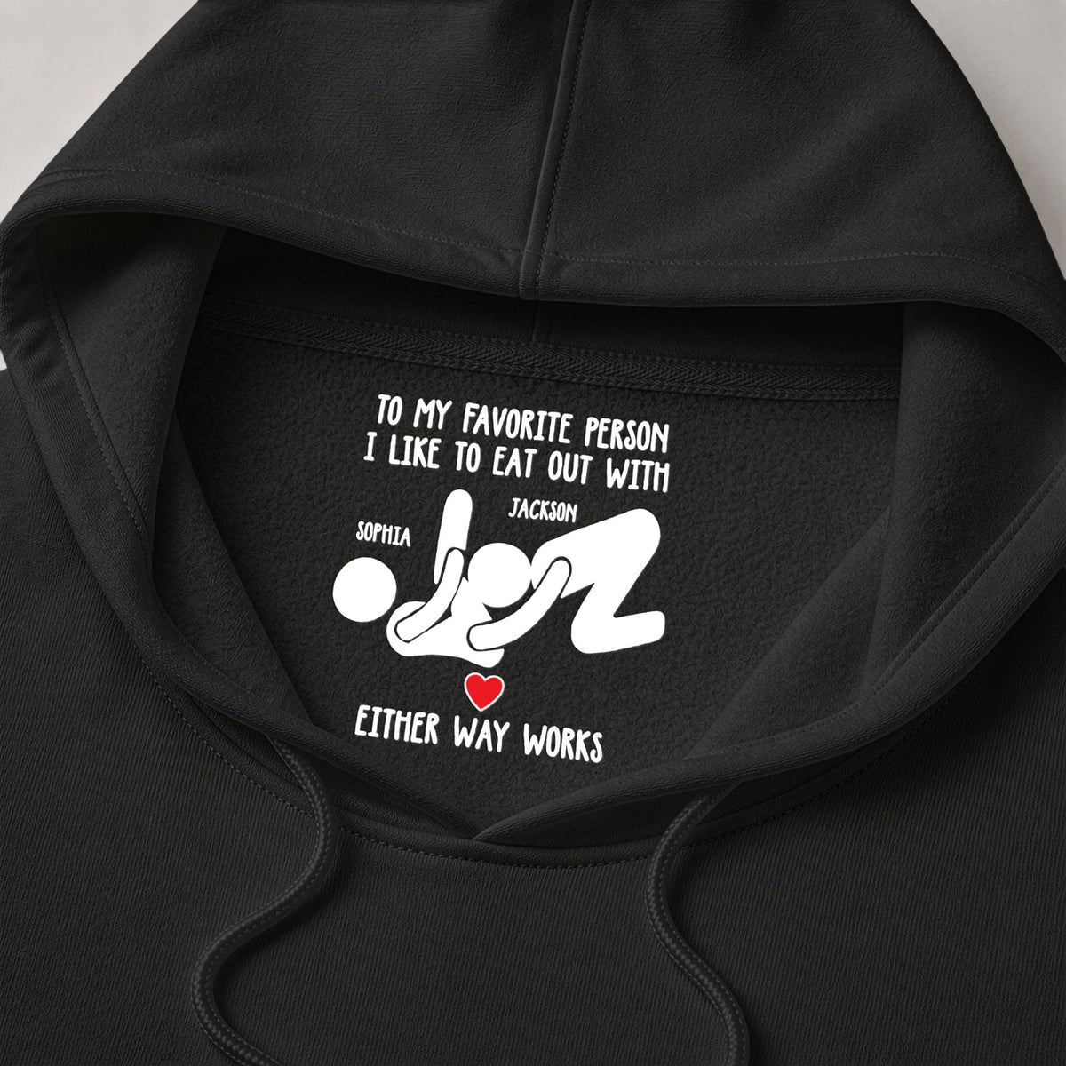 To My Favorite Person I Like To Eat Out With - Spicy Gift For Her - Personalized Shirt