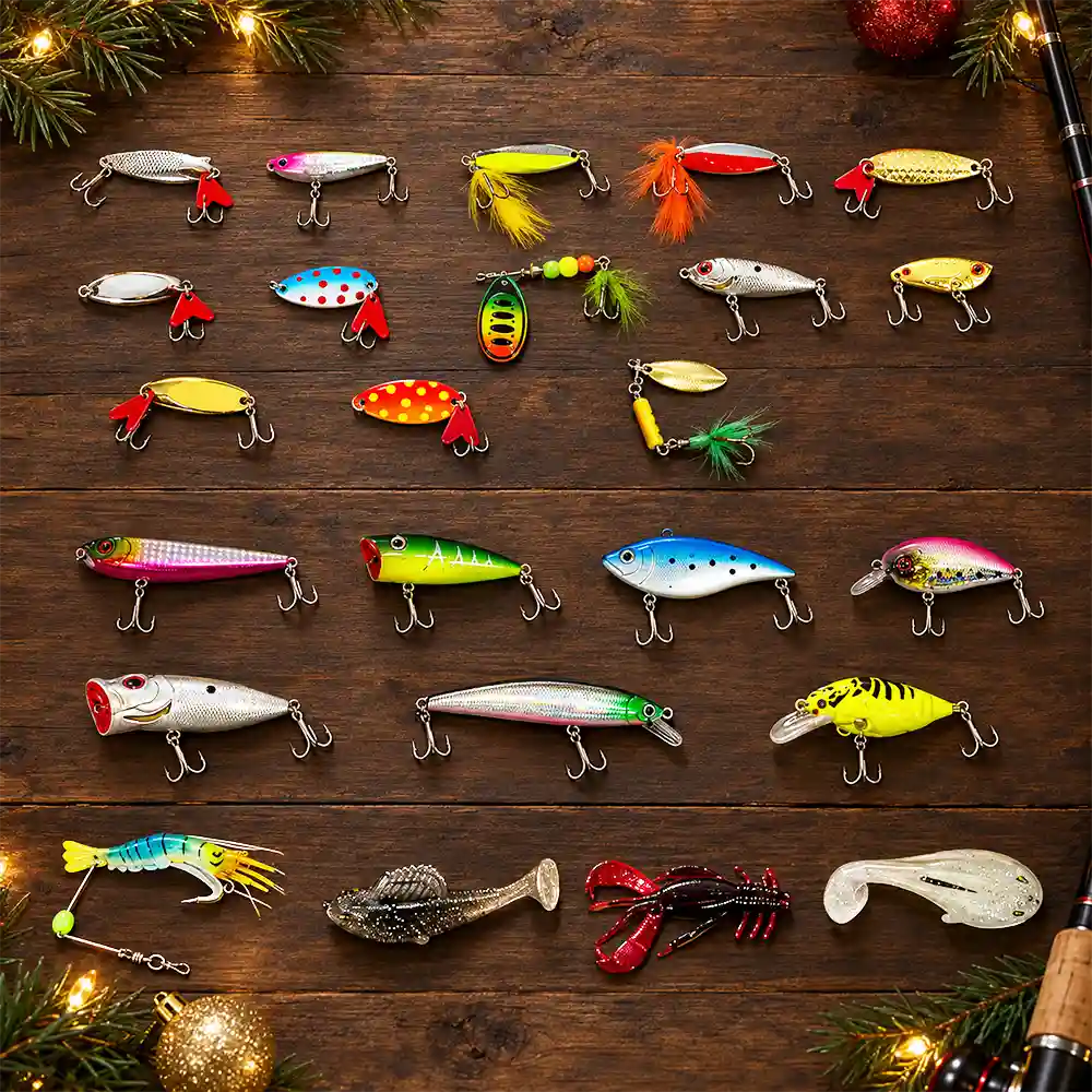 Squishy Fishing Gift For Husband And Son, Daughter - Christmas Countdown Advent Calendar