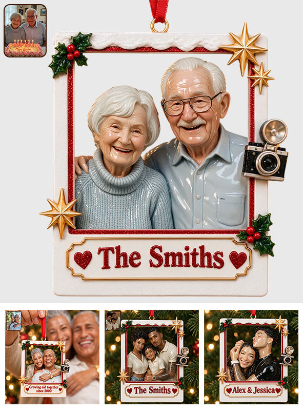 Christmas Decor, Couple Gift, Christmas Gift Idea - Personalized Couple Premium 3D Ornament