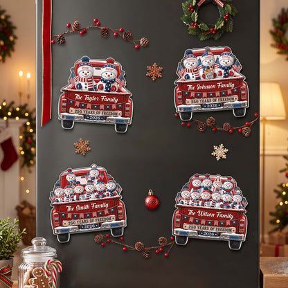 America 250Th Anniversary Christmas Gifts For Mom, Dad, Family - Personalized Magnet