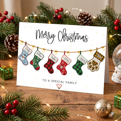 To A Special Family - Personalized Cards