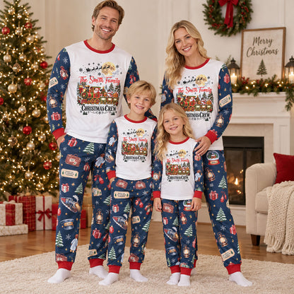 Custom Family Christmas Sleepwear Polar Express, Family Matching Pjs Set - Personalized Pajamas