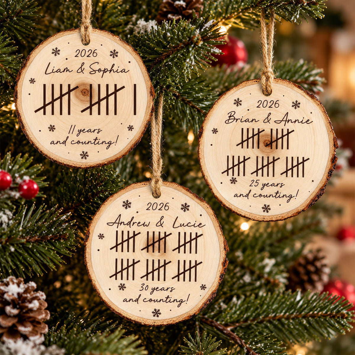 Many Years & Counting Custom Name Anniversary - Personalized Ornament