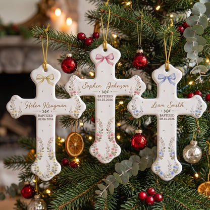 Baptism Christening Keepsake - Personalized Ornament