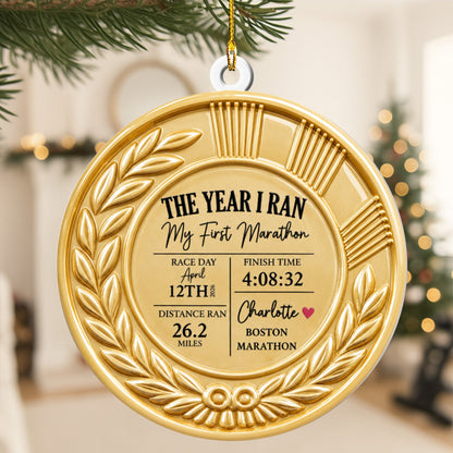 My Running Moment - Personalized Ornament