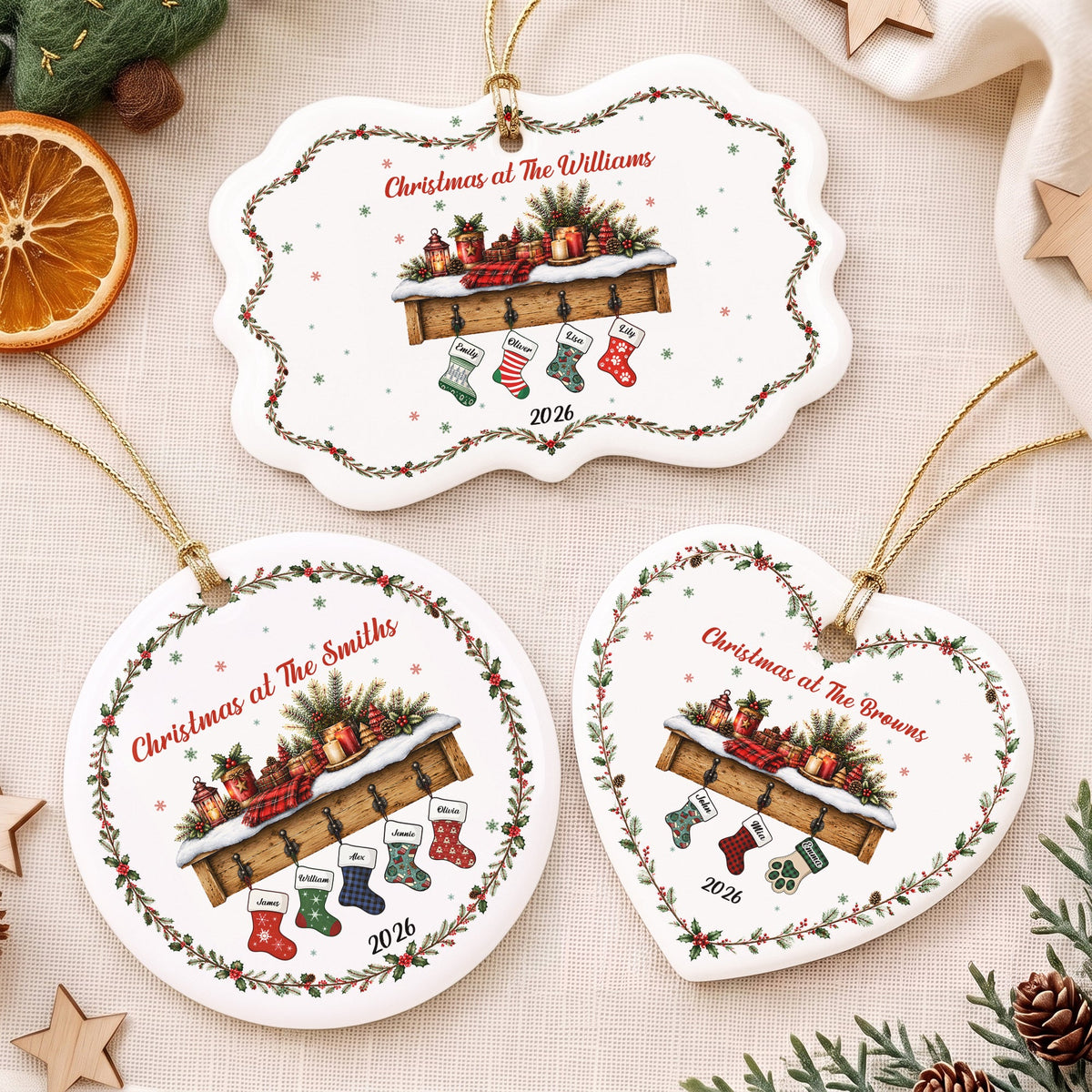 Christmas At The Family - Personalized Ornament