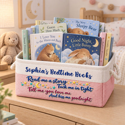 Kid Bedtime Stories - Personalized Storage Basket