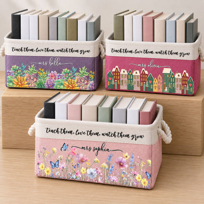 Teacher Appreciation End Of Year Gift - Personalized Storage Basket