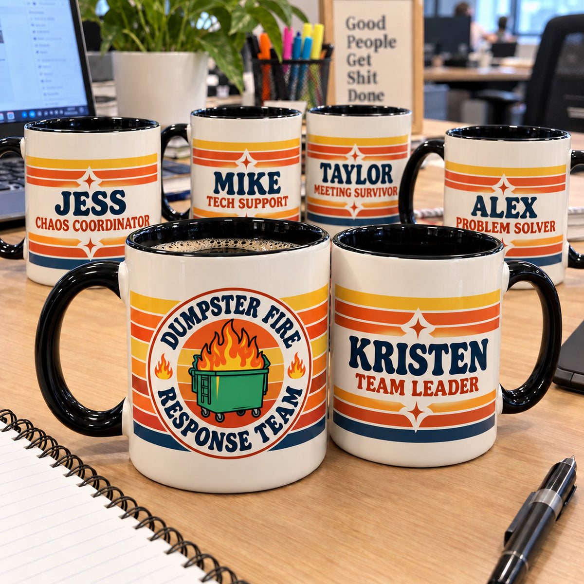 Dumpster Fire Response Team Bulk Gift For Team - Personalized Mug