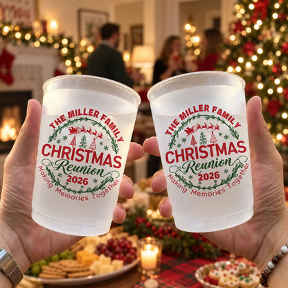 Christmas Party Reunion - Family Xmas Party Gathering - Personalized Cups