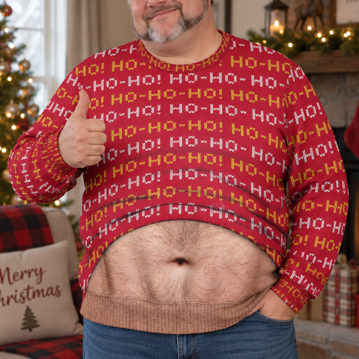 Ugly Sweatshirt For Christmas, Hilarious Novelty Pullover For Him - Personalized Sweater