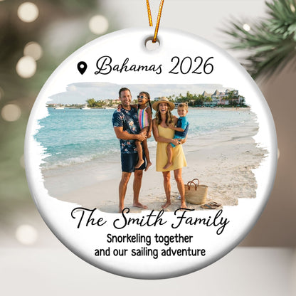 Our Adventure Best Memory - Personalized Ornament