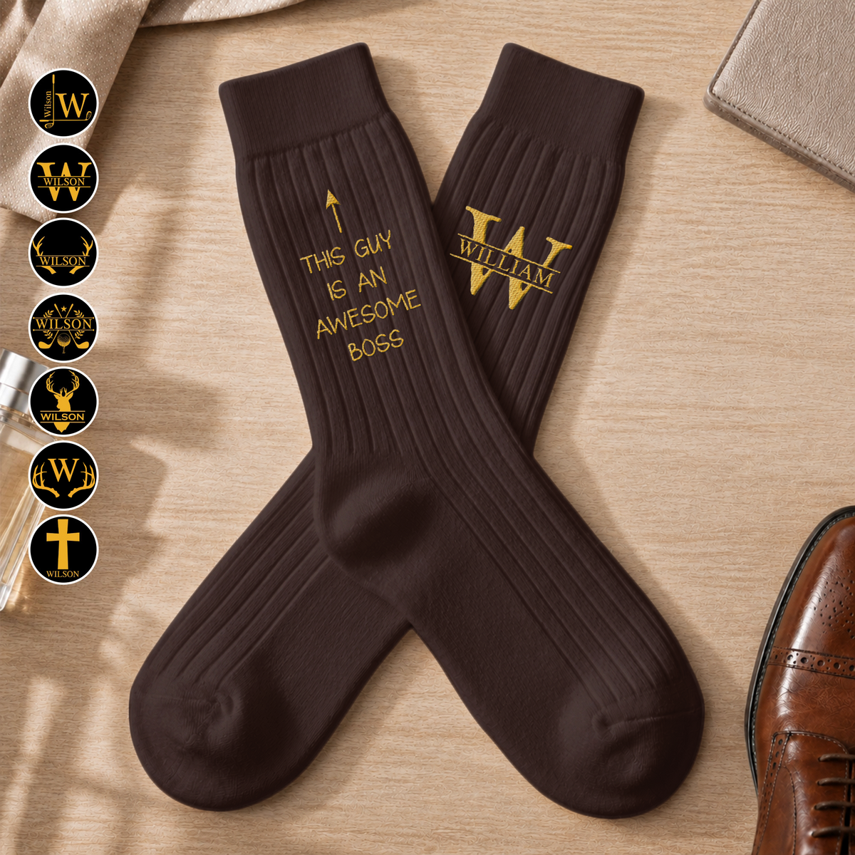 This Guy Is An Awesome Gifts For Boss, Coworkers, Friends Gifts For Men - Personalized Socks