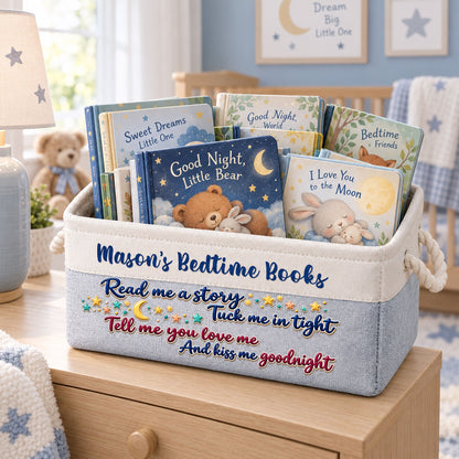 Kid Bedtime Stories - Personalized Storage Basket