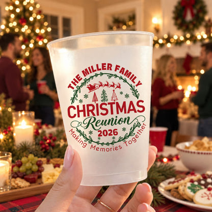 Christmas Party Reunion - Family Xmas Party Gathering - Personalized Cups