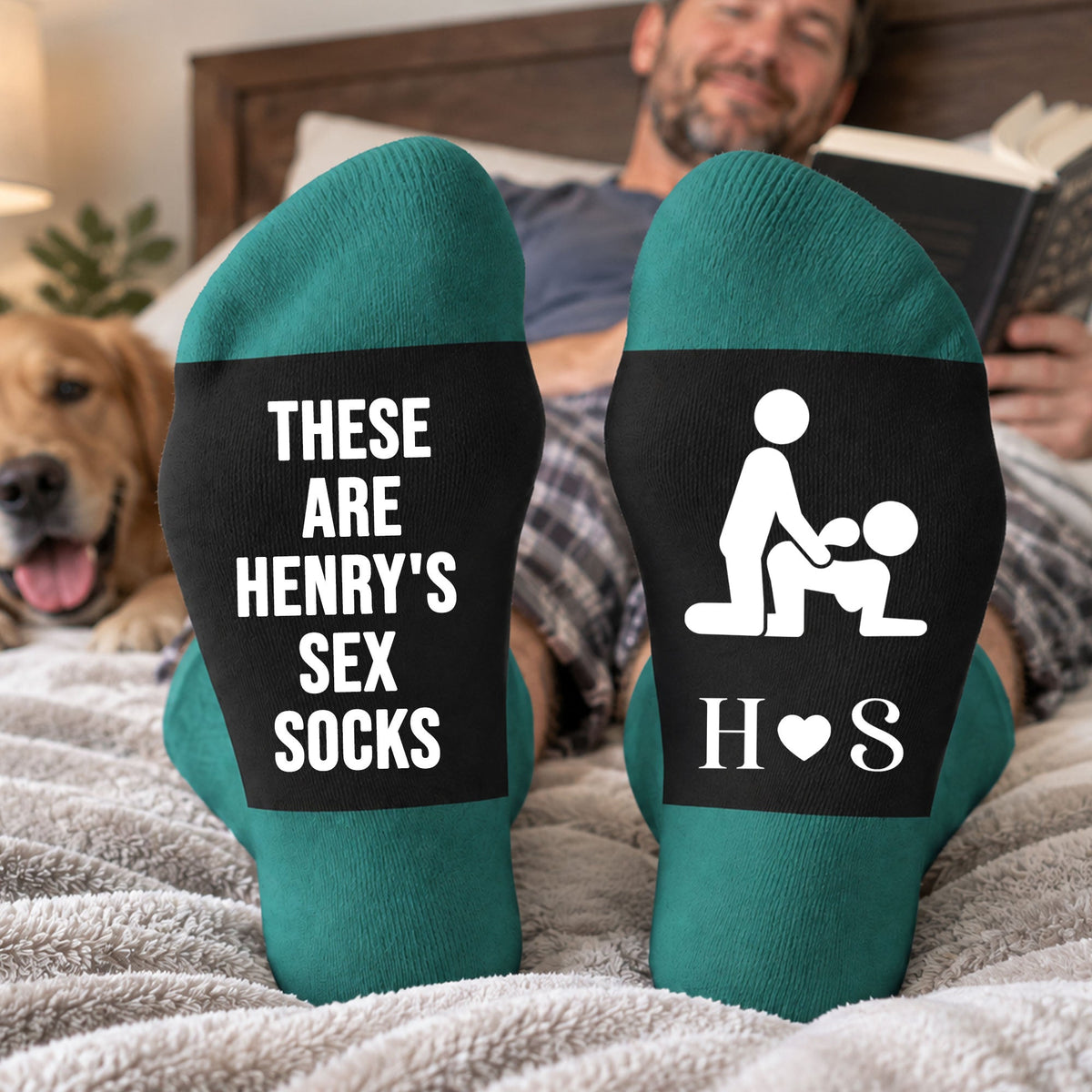 These Are My Sex Socks Funny Naughty Novelty Couples Matching - Personalized Socks