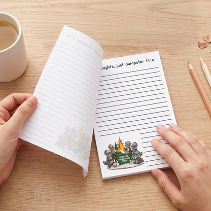 Dumpster On Fire Response Team - Funny Bulk Christmas Gifts For Coworker - Personalized Notepad