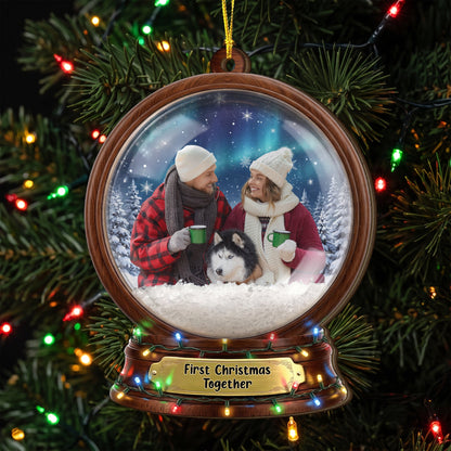 Custom Photo Family Together Christmas Gifts - Personalized Ornament