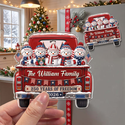 America 250Th Anniversary Christmas Gifts For Mom, Dad, Family - Personalized Magnet