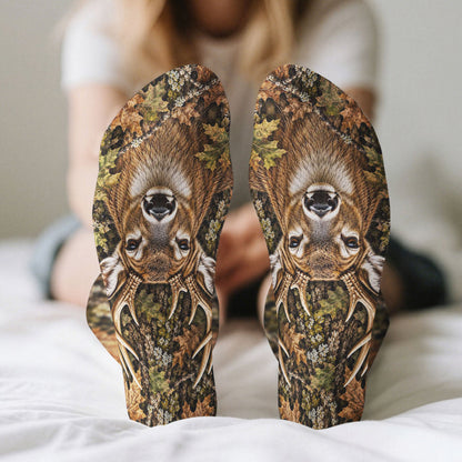 Hunting Funny 3D Gift For Grandpa Dad Husband - Personalized Socks