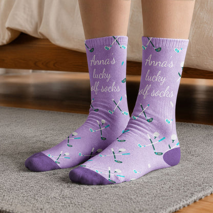 Golfing Socks Custom Name Gift For Golfer, Golf Lover - Personalized Socks