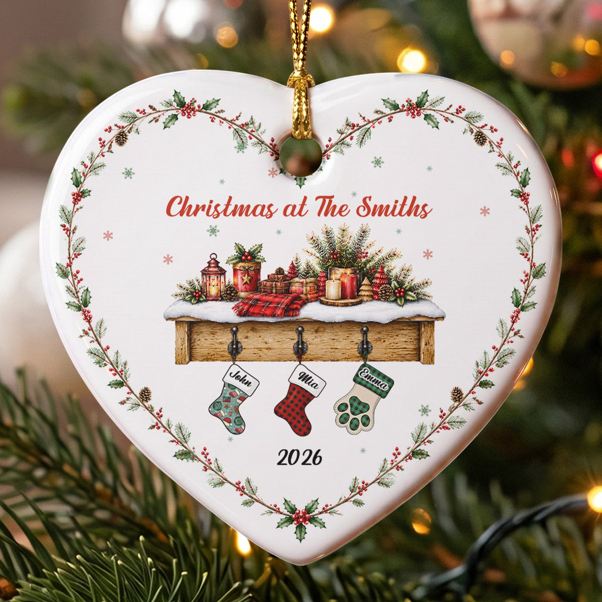 Christmas At The Family - Personalized Ornament