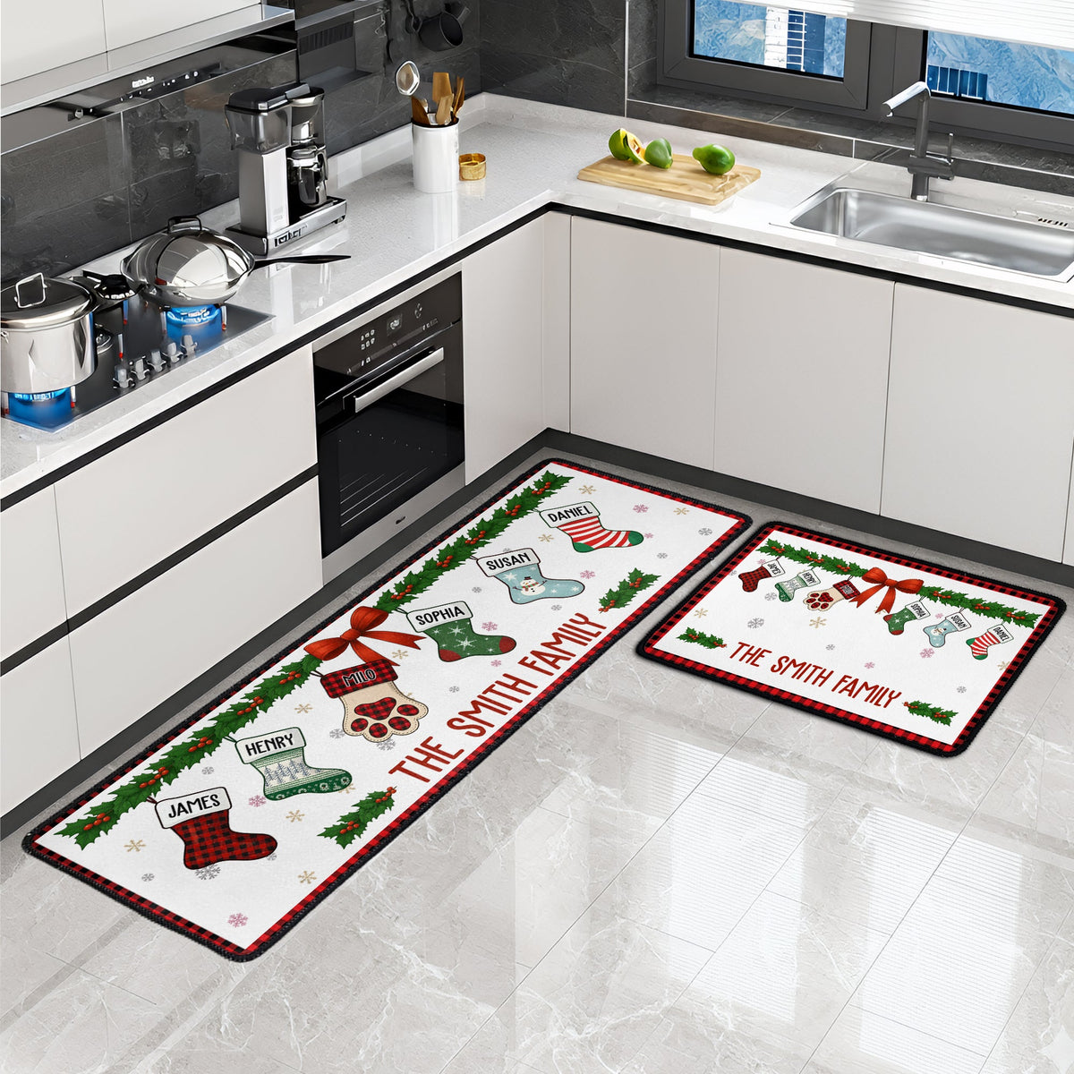 Christmas Together - Personalized Runner Rug