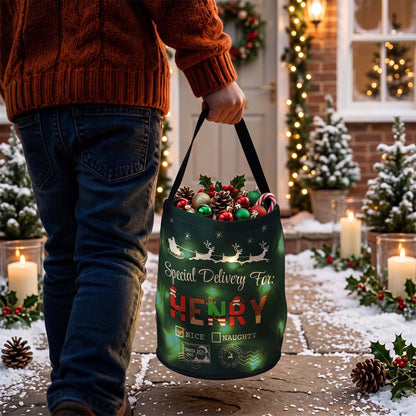Kid's Special Delivery Christmas Present - Personalized Basket