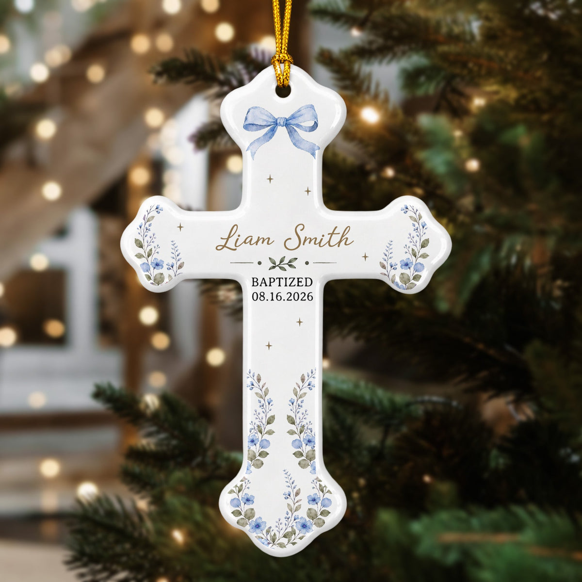 Baptism Christening Keepsake - Personalized Ornament