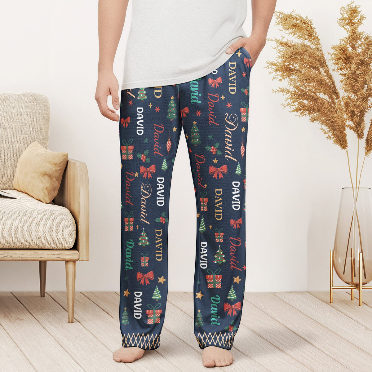 Our Family Matching Word Art - Personalized Lounge Pants