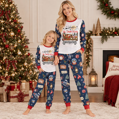 Custom Family Christmas Sleepwear Polar Express, Family Matching Pjs Set - Personalized Pajamas