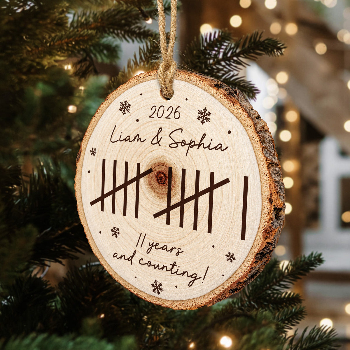 Many Years & Counting Custom Name Anniversary - Personalized Ornament