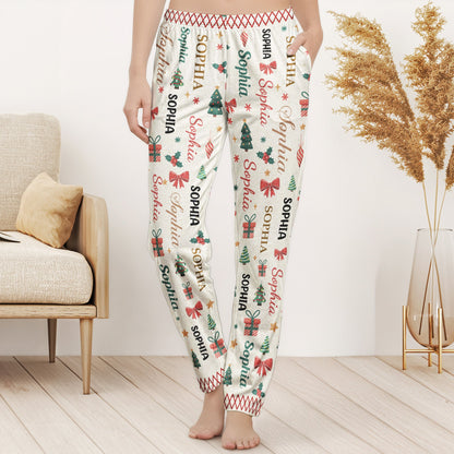 Our Family Matching Word Art - Personalized Lounge Pants