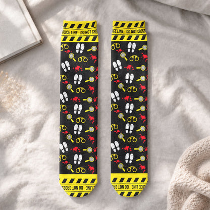 Gift For True Crime Fan Movie Lover - Personalized Socks