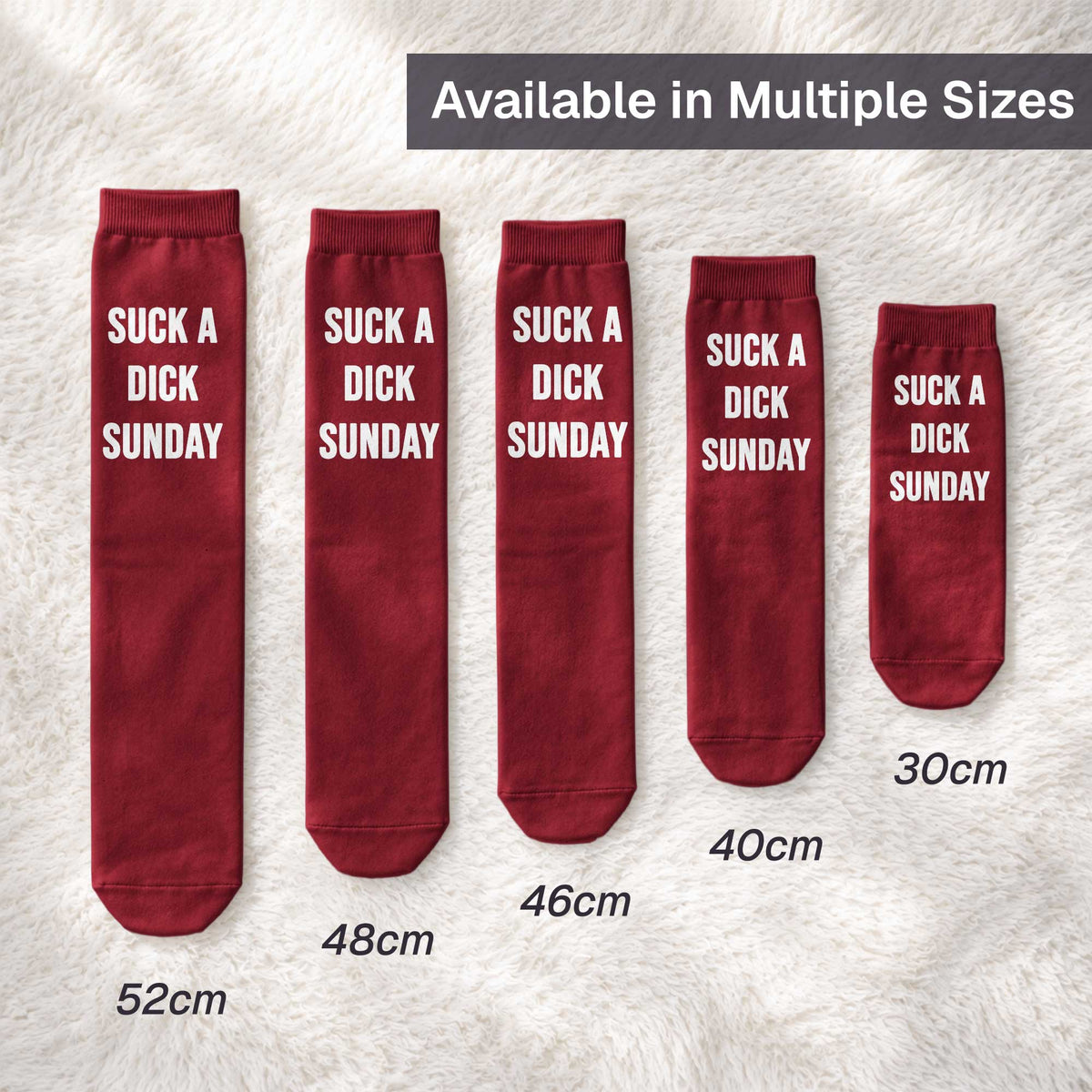 Offensive Days Of The Week - Funny Gag Gifts For Coworker, Boss, Friends - Personalized Socks