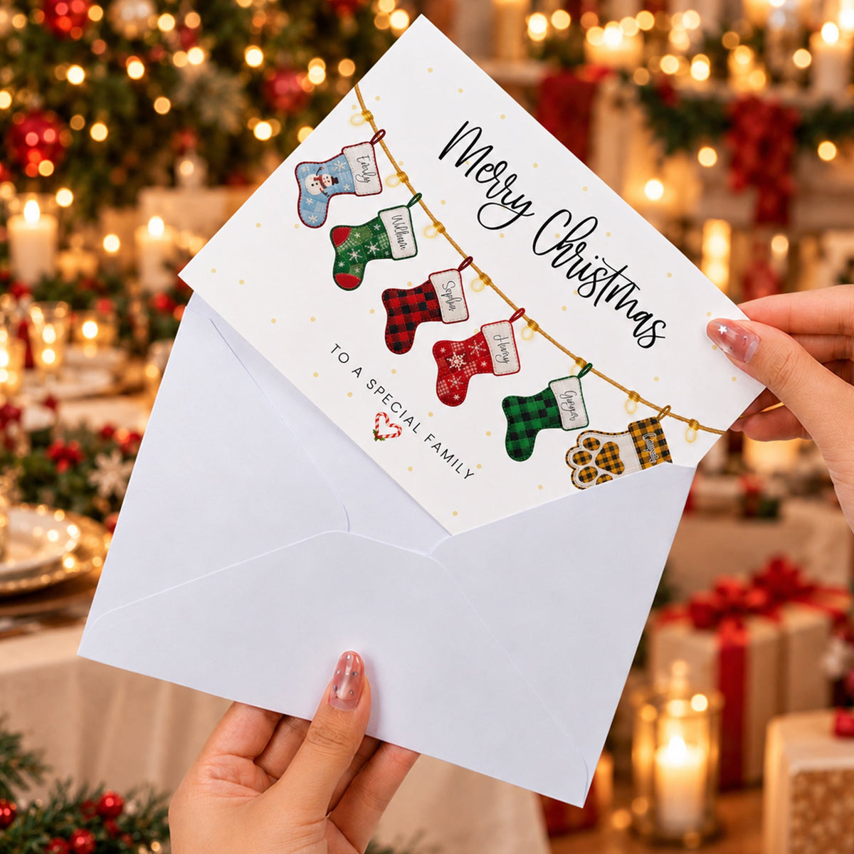 To A Special Family - Personalized Cards