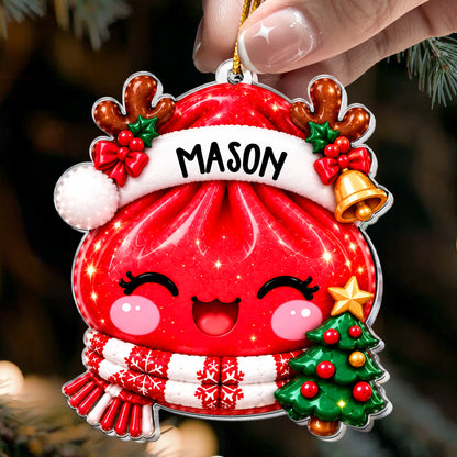 Christmas Vibe Cute Dumplings Gift For Squishy Hunter - Personalized Ornament