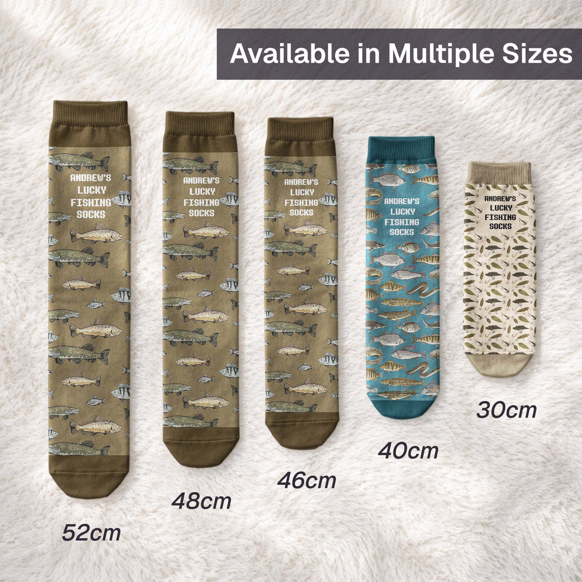 My Lucky Fishing Socks - Personalized Socks