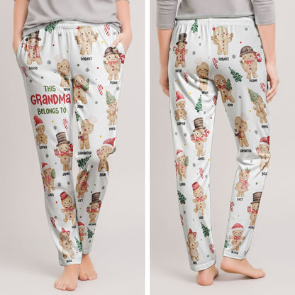 This Grandma, Mom Belongs To, Gingerbread Kids - Personalized Lounge Pants, Sweatpants