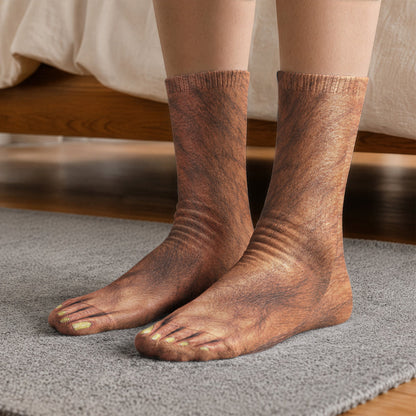 3D Ugly Feet Funny Gift For Husband Wife Boyfriend Girlfriend Friend Coworkers - Personalized Socks