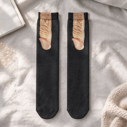 Funny Naughty Christmas Silly Troll Gifts For Boss, Coworkers, Dad, Friends - Personalized Socks