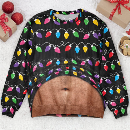 Ugly Sweatshirt For Christmas, Hilarious Novelty Pullover For Him - Personalized Sweater