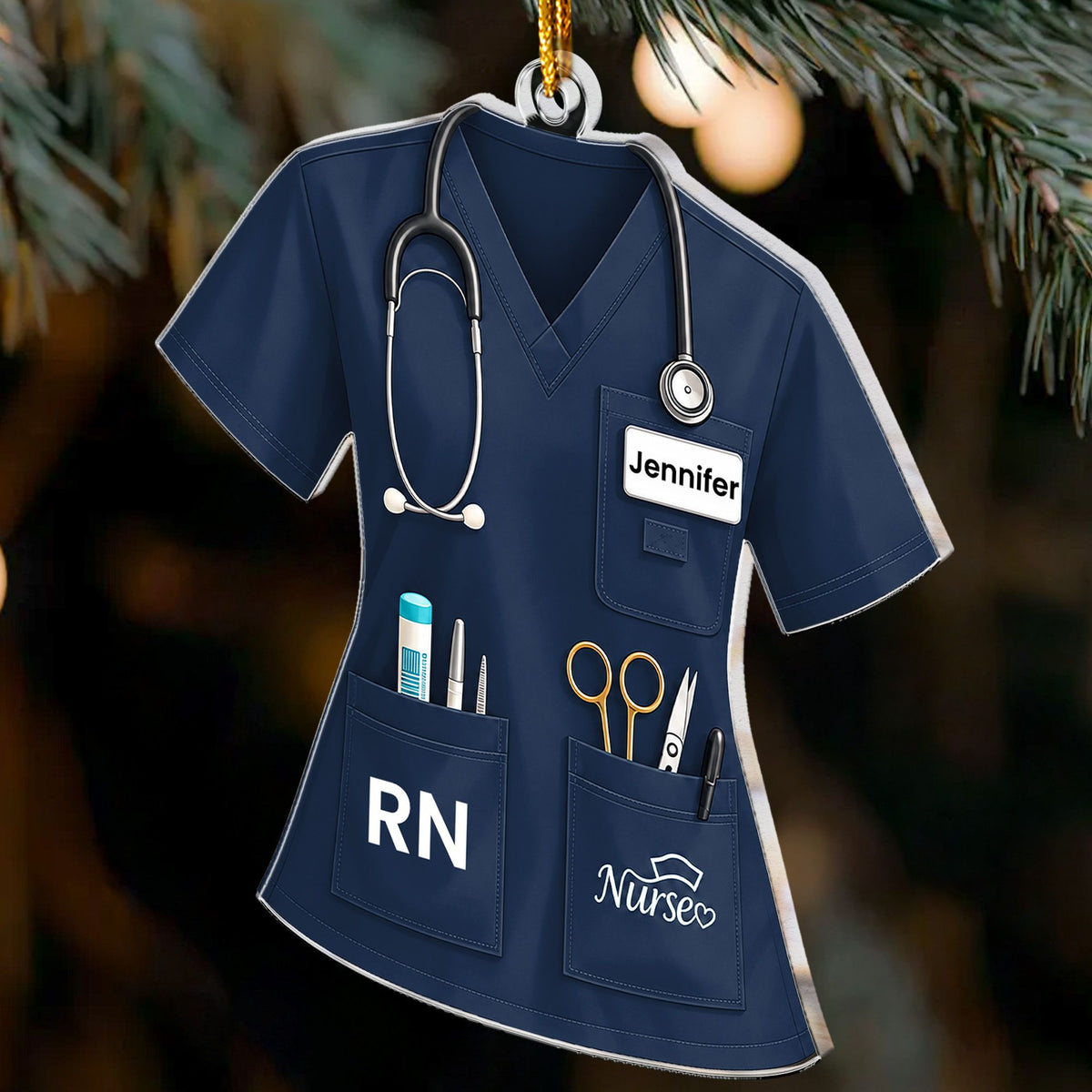 Nurse Uniform Custom Name Gift For Nurse, Coworkers - Personalized Ornament