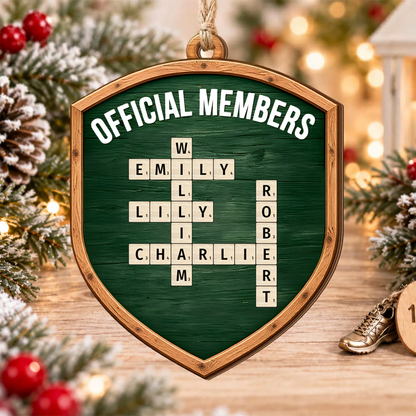 Dumpster Fire Response Team - Custom Name Coworkers Crosswords - Personalized Ornament