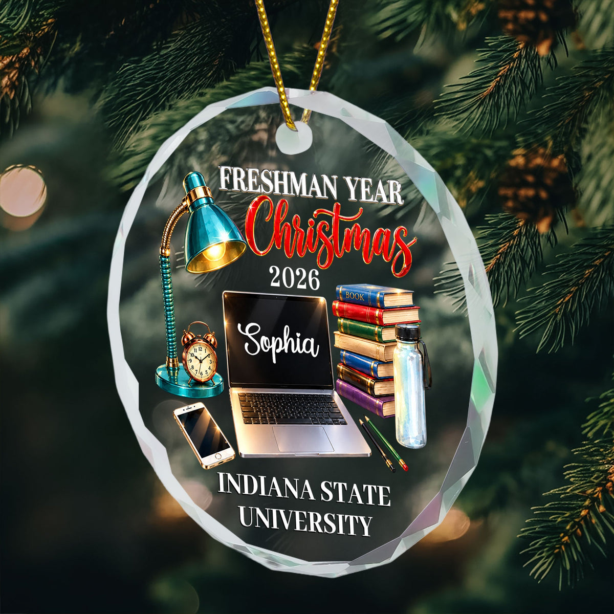 First Year At College Christmas Keepsake - Personalized Ornament